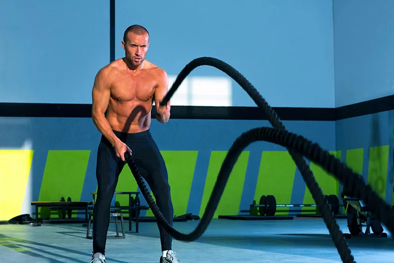 9M Fitness Heavy Undulation Ba - đánh giá và giá Battle Rope Heavy