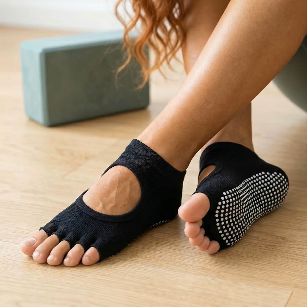 Backless Five Toe Yoga Socks O - đánh giá và giá Home Gym Yoga
